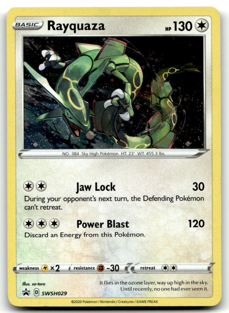 Rayquaza – SWSH029 SWSH: Sword & Shield Promo Cards Promo Holo NM
