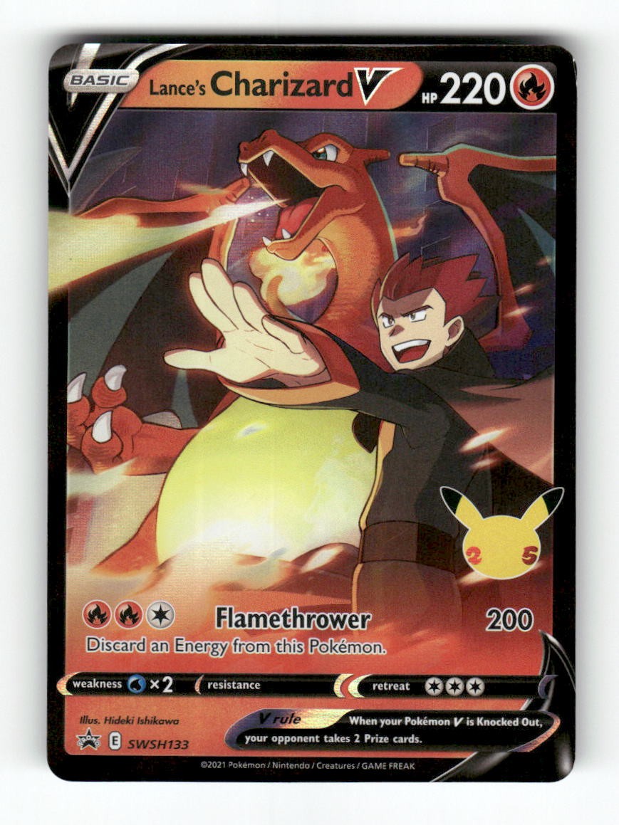 Lance’s Charizard V – SWSH133 – Sword & Shield Promo – Pokemon – Holo NM