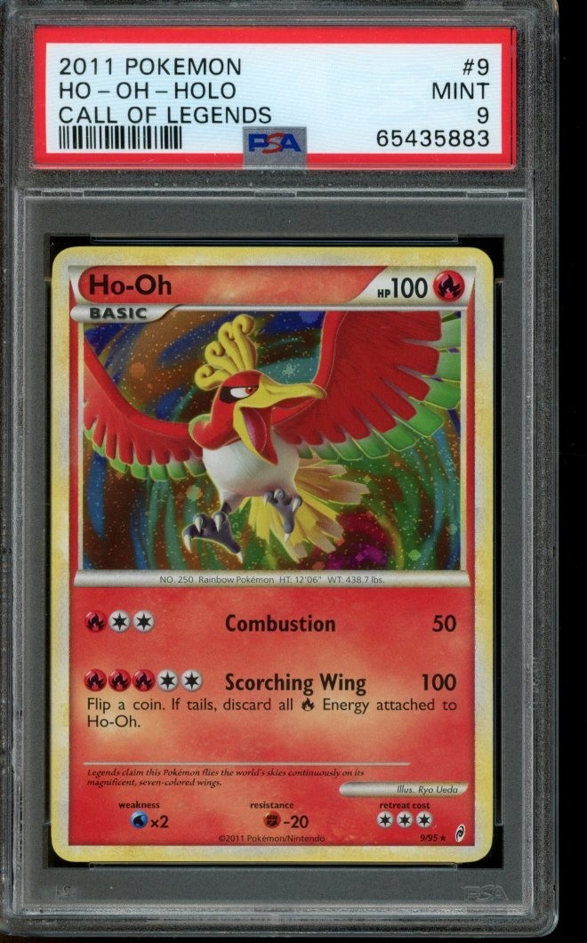 PSA 9 MINT Pokemon Ho-Oh Call of Legends Holo 9/95