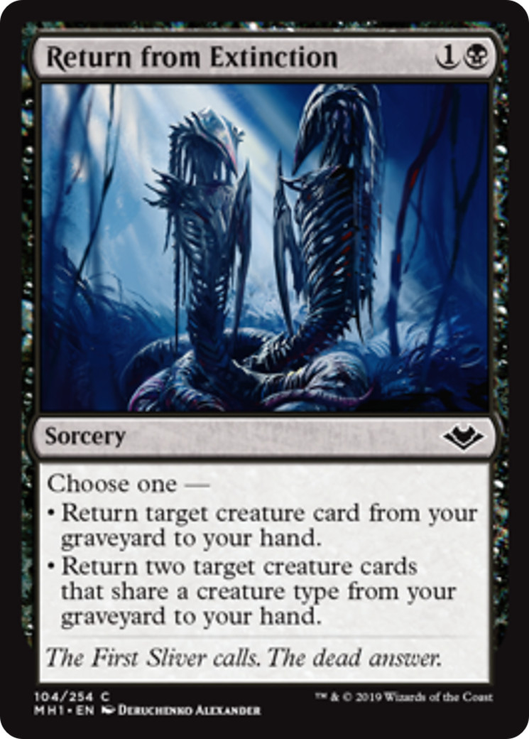 RETURN FROM EXTINCTION ~mtg NM-M Modern Horizons Com x4