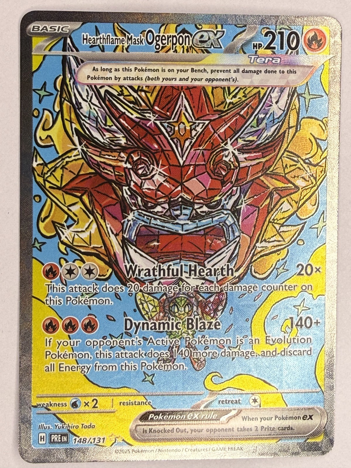 Hearthflame Mask Ogerpon ex 148/131 Sv: Prismatic Evolutions Holo
