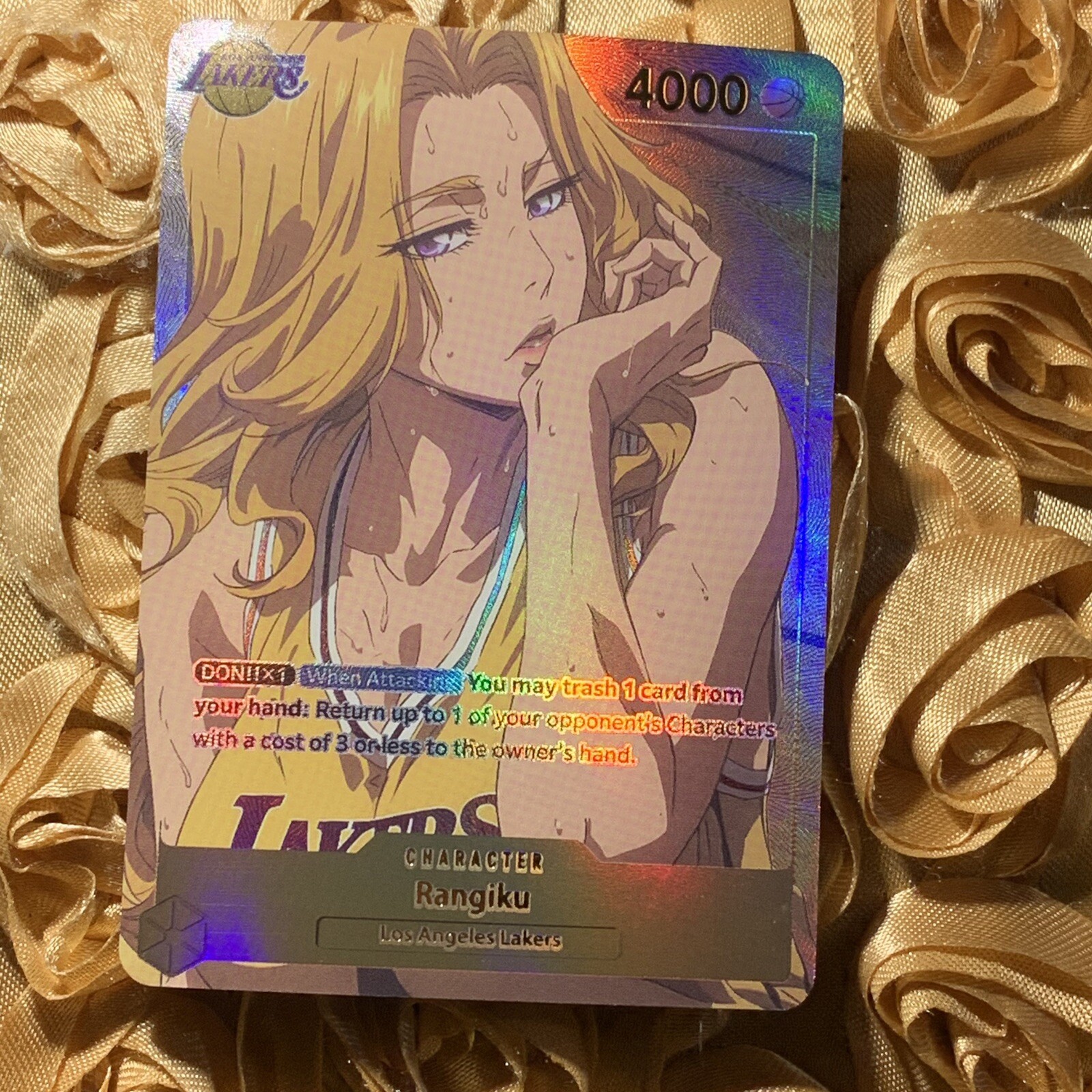 Rangiku Matsumoto BLEACH LAKERS ACG Waifu Holo Girl Card