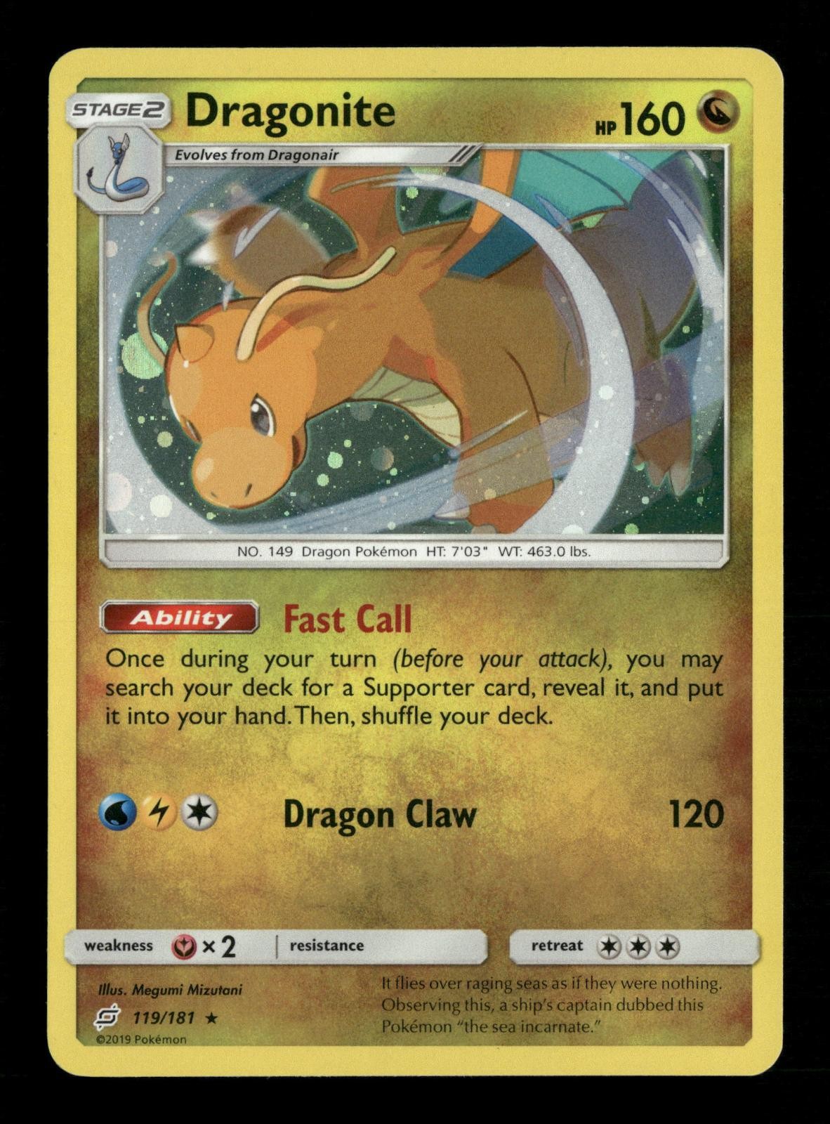 Dragonite Miscellaneous Cards & Products 119/181 Holo Pokemon LP Megumi Mizutani