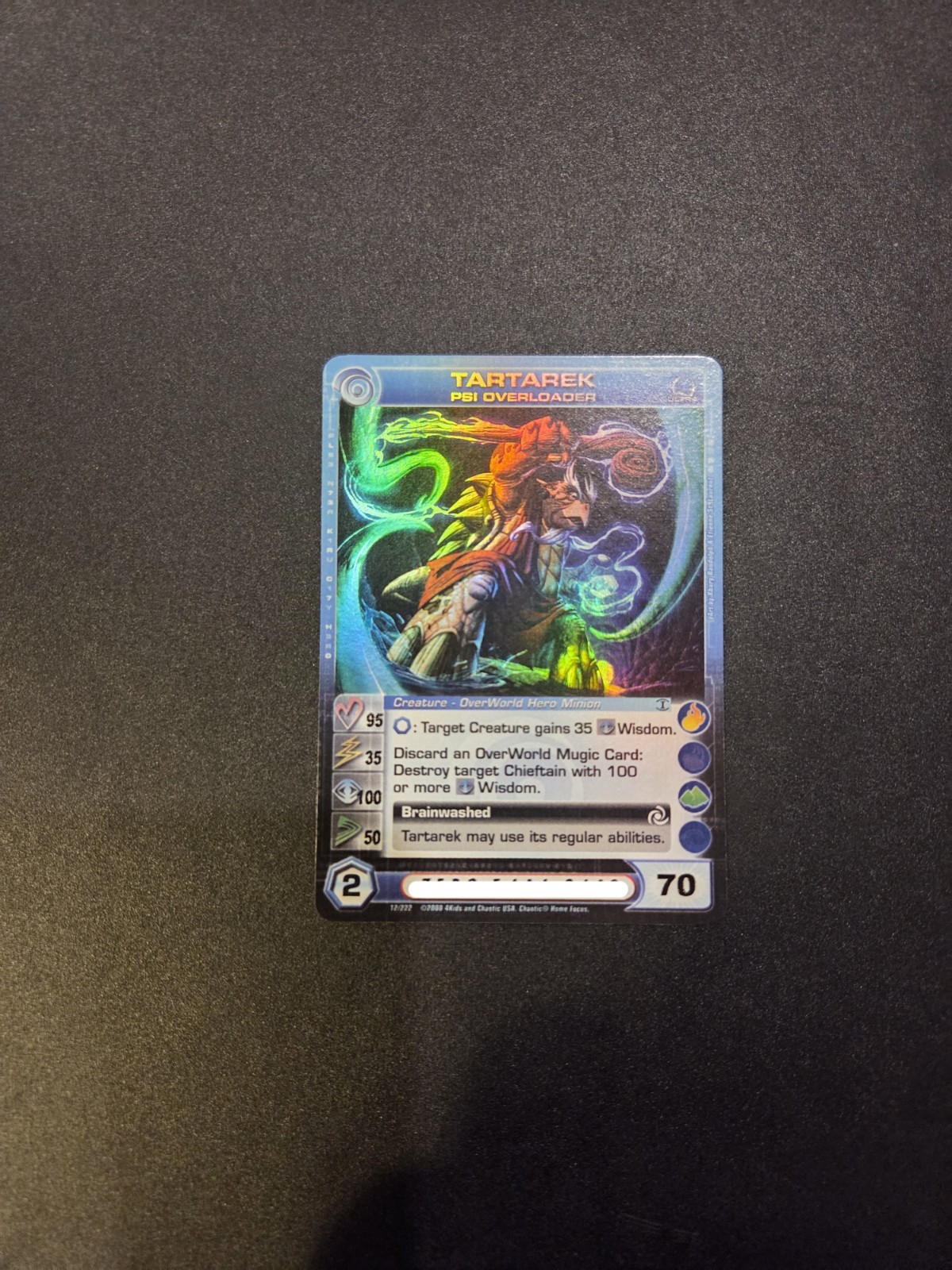 Chaotic TCG Ultra Rare Creature Tartarek Psi Overloader Max E