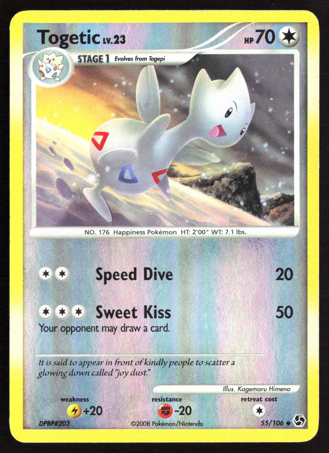Pokemon TCG – Togetic Reverse Holo Great Encounters 55/106 MP