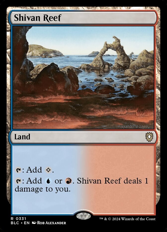 Shivan Reef 0331 Non Foil Rare Bloomburrow Commander MTG NM