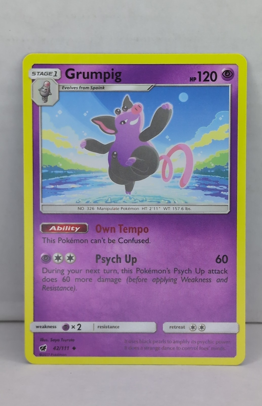 Grumpig 42/111 Sm-Crimson Invasion Regular