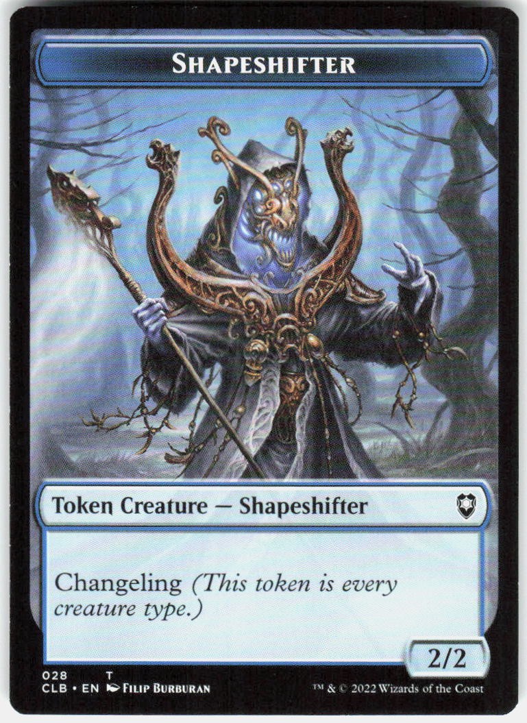 Shapeshifter (024) // Shapeshifter (028) Token CLB 24 // 28 English NM – MTG