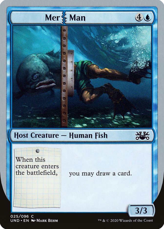 MTG Magic the Gathering Mer Man (25/107) Unsanctioned LP
