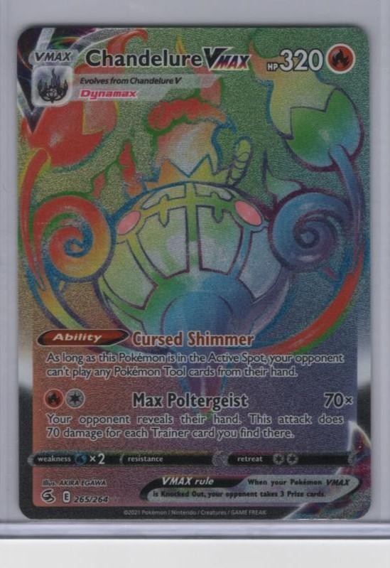 SWSH08: Fusion Strike #265/264 Chandelure VMAX (Secret)