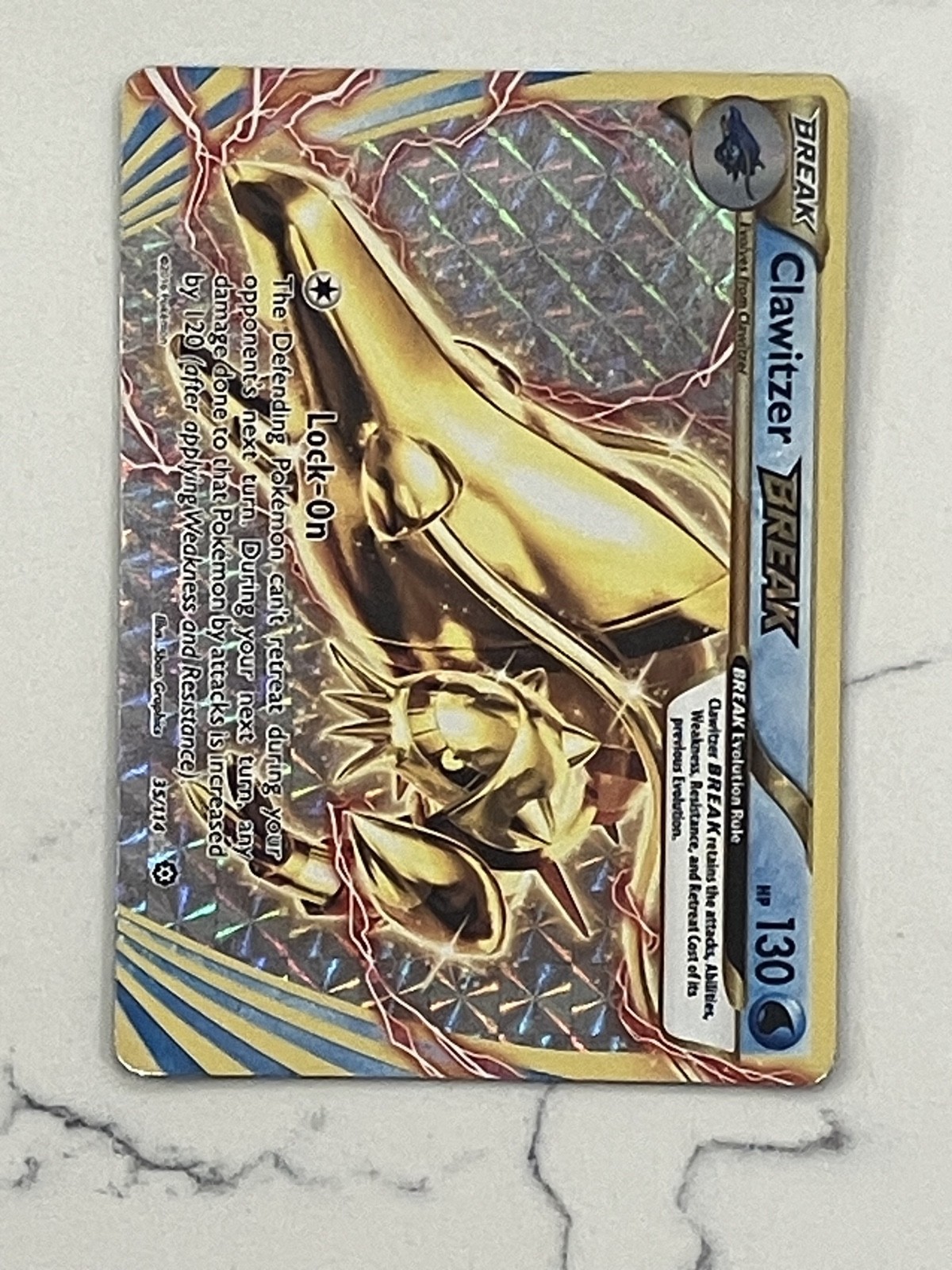 Clawitzer BREAK 35/114 XY – Steam Siege Holo