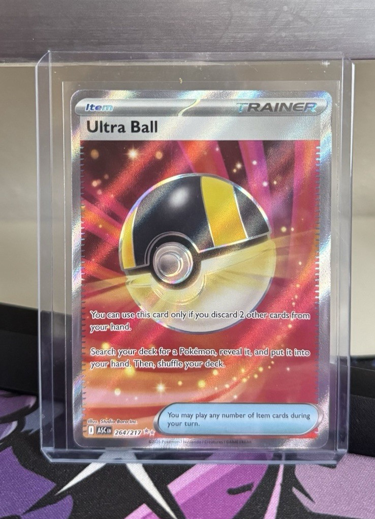Pokemon Ultra Ball 264/217 Ascended Heroes Ultra Rare Holo Trainer English NM