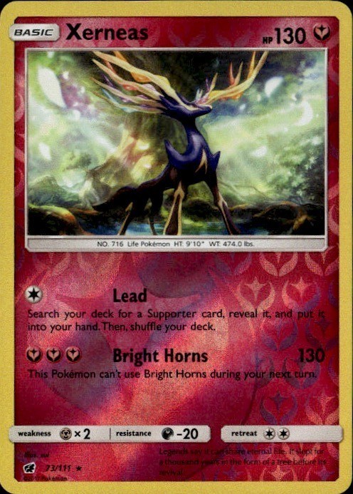Xerneas Holo Rare SM04 SM – Crimson Invasion 73/111