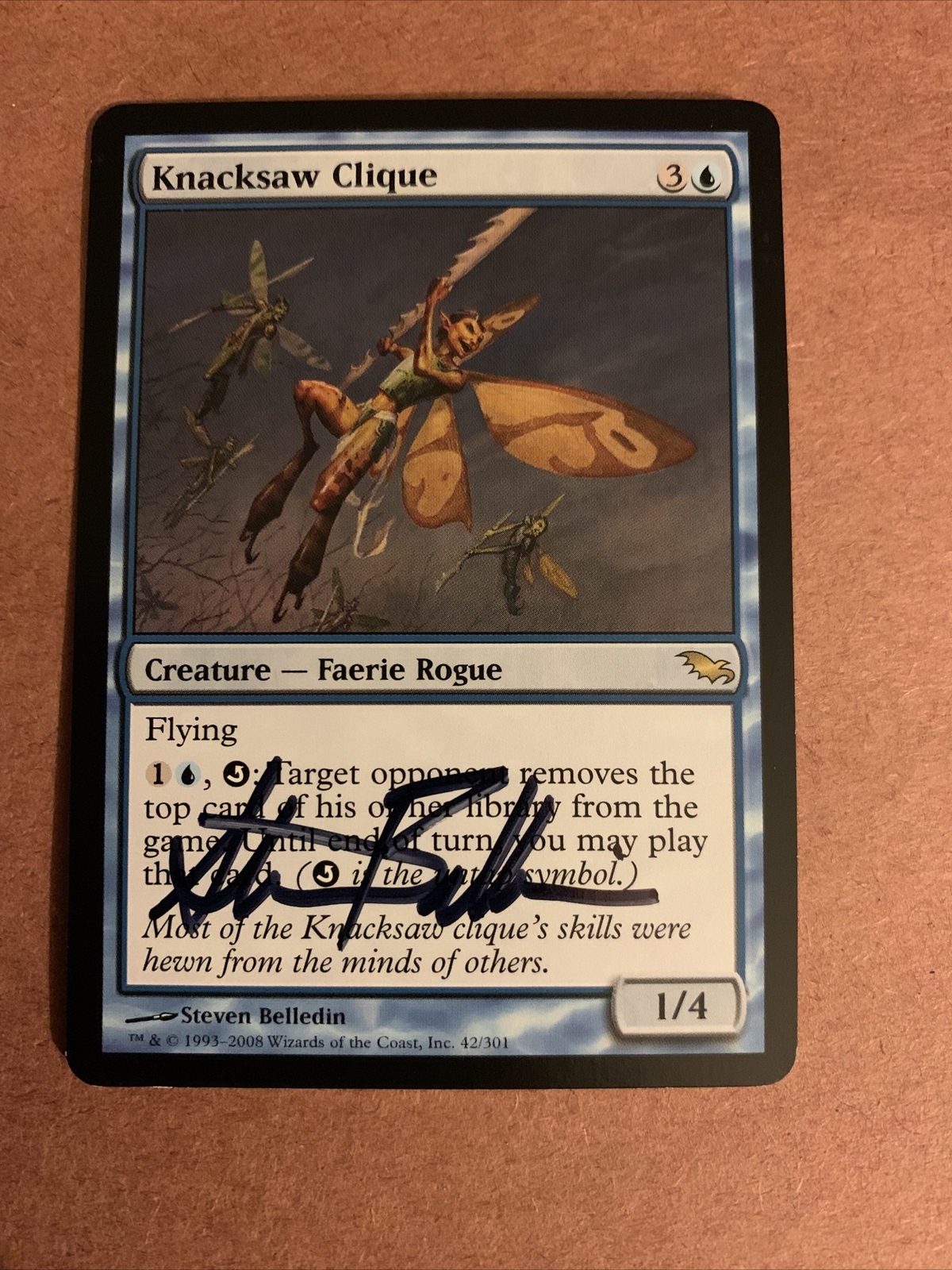 MTG Magic Knacksaw Clique Signed Artist Proof x1 Shadowmoor Steven Belledin