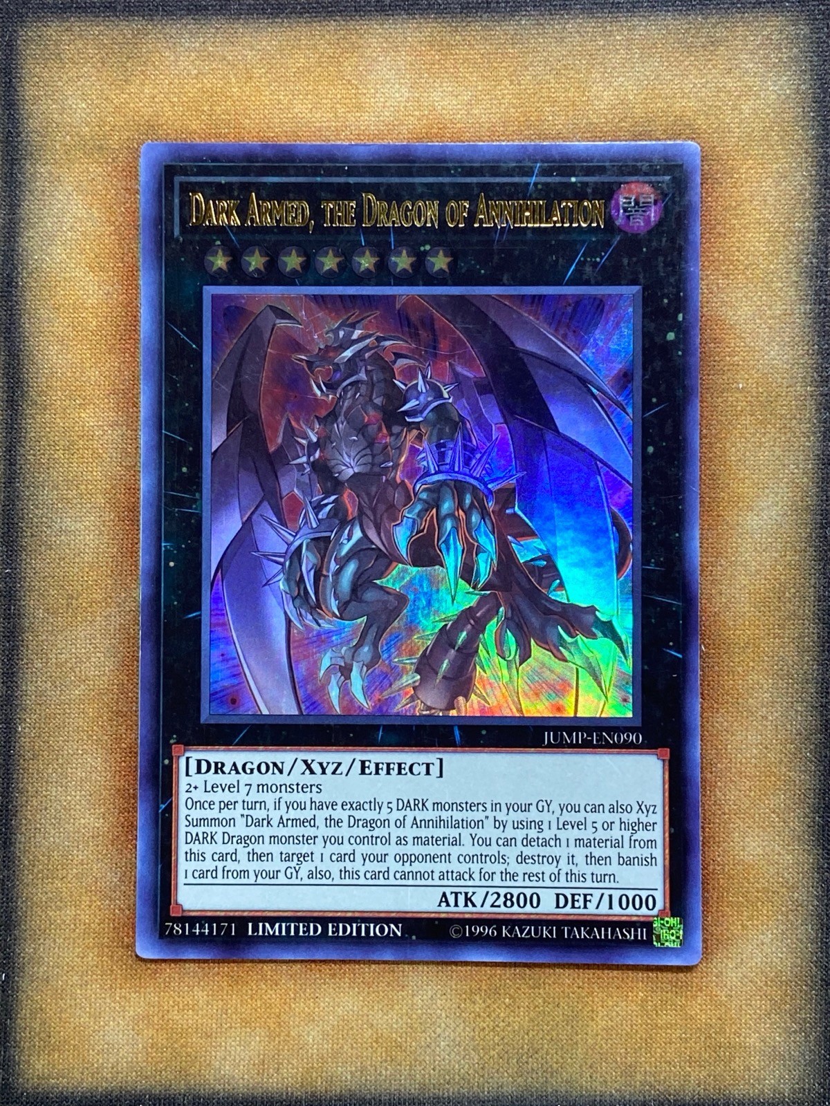 Yugioh Dark Armed, the Dragon of Annihilation JUMP-EN090 Ultra Rare NM