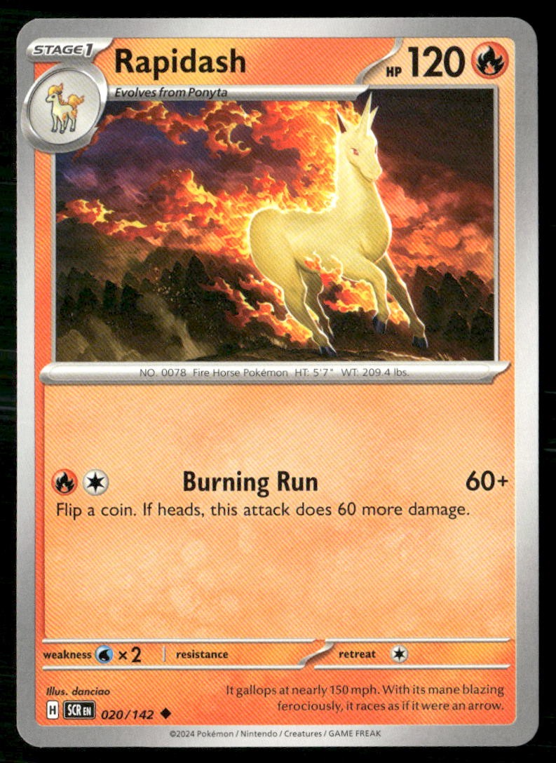 Rapidash [SCR – 020/142] Stellar Crown – NM