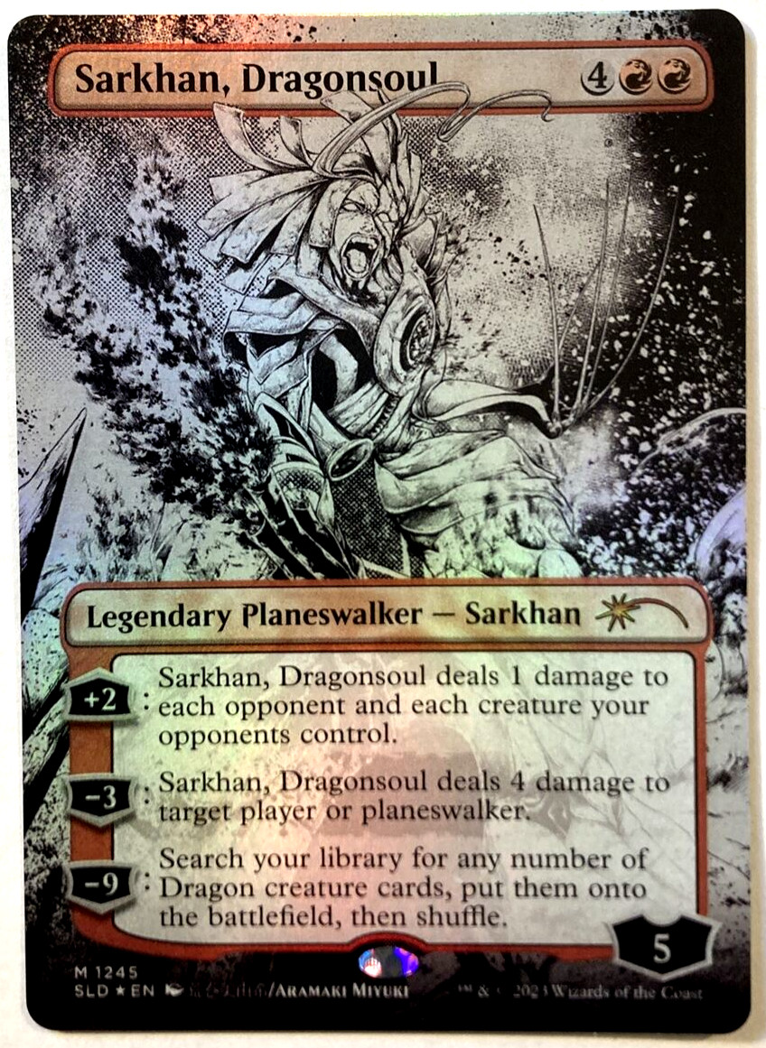 MTG Sarkhan, Dragonsoul BORDERLESS FOIL Secret Lair Drop Series 1245 NM