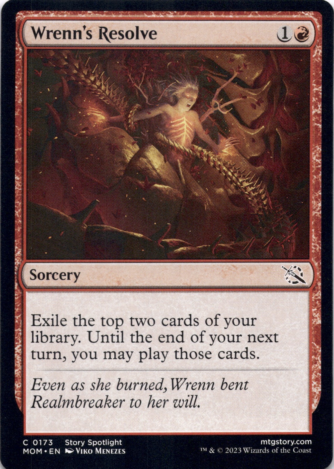Wrenn’s Resolve – March of the Machine – Magic MTG NM