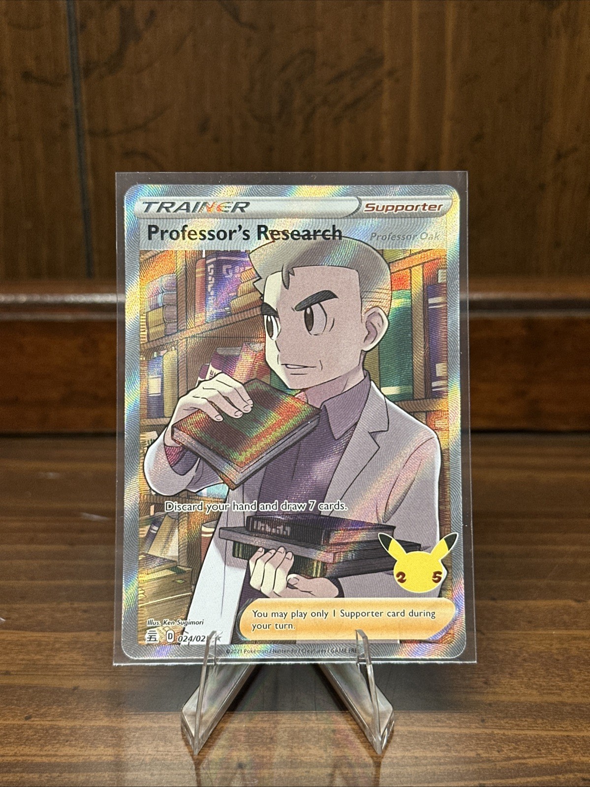 Pokémon TCG Professor’s Research Full Art Celebrations 024/025 Holo NM