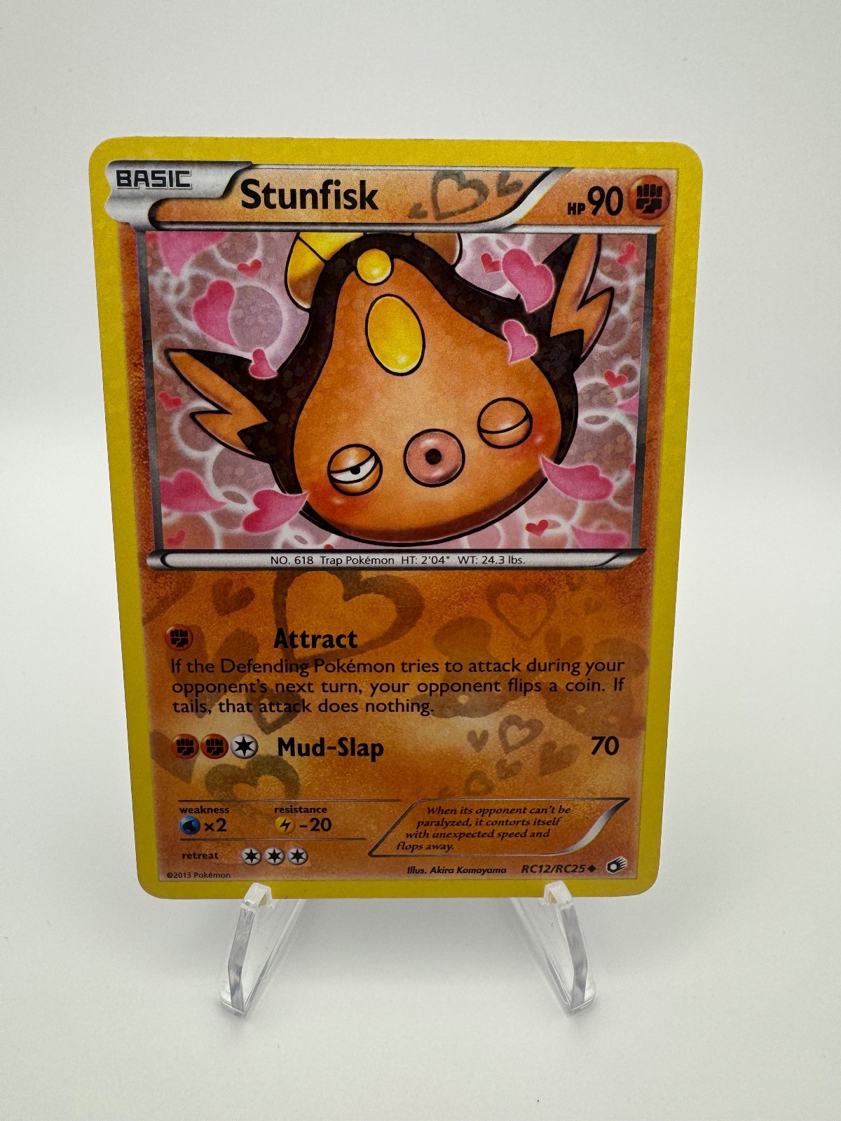 Stunfisk RC12/RC25 Holo Legendary Treasures: Radiant Collection Pokemon LP