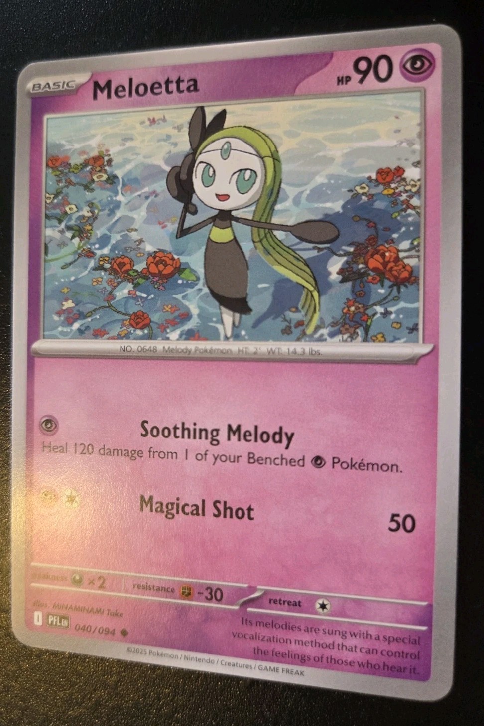 Meloetta 040/094 Uncommon Mega Evolution: Phantasmal Flames Pokemon TCG