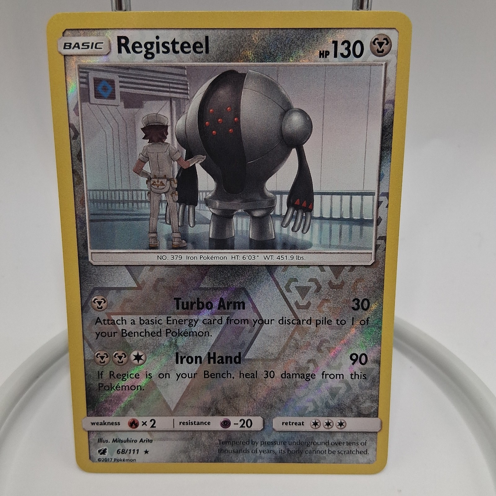 Registeel 68/111 Rare Reverese Holo Pokemon TCG Mitsuhiro Arita NM