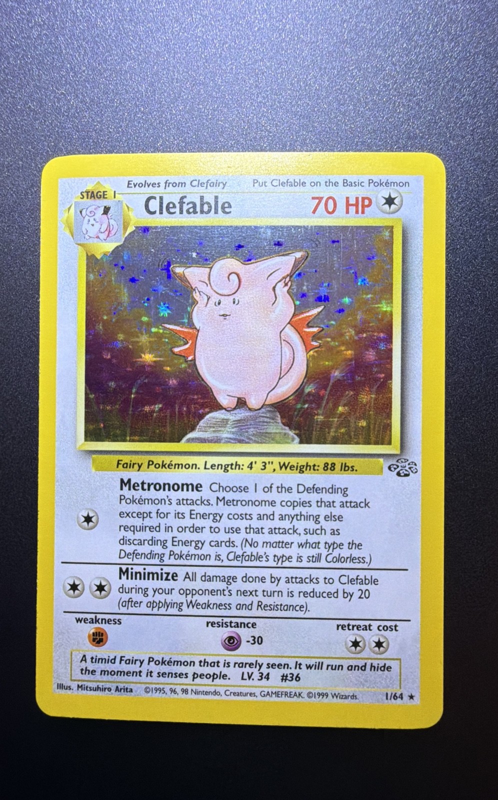 Clefable 01/64 Jungle Holo
