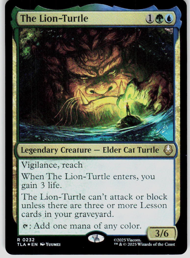 The Lion Turtle Foil 232 Avatar: The Last Airbender Magic the Gathering