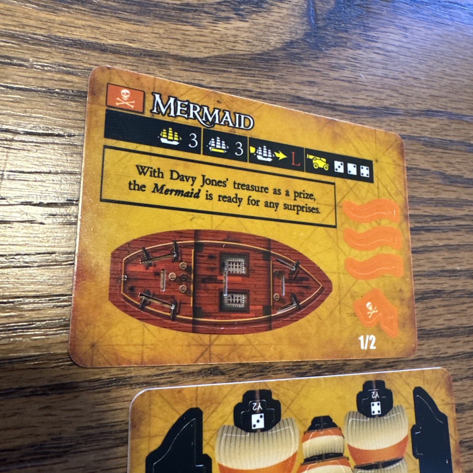 Wizkids Pirates CSG Quest For Davy Jones Gold Card – Mermaid Y2 Unpunched Ship