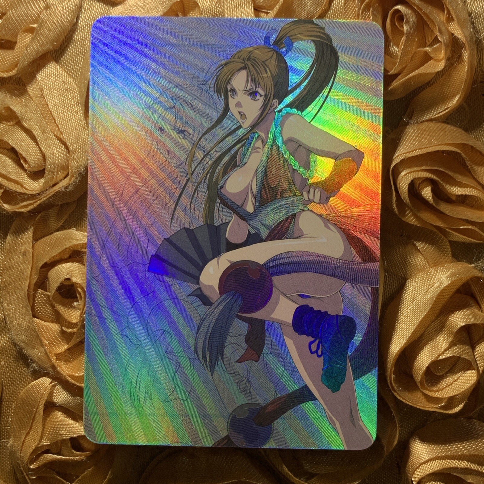 Mai Shiranui Street Fighter MODELS Goddess Waifu Foil Anime Card Fight Fan