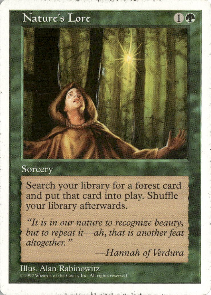 MTG 1997 Nature’s Lore Fifth Edition Magic LP