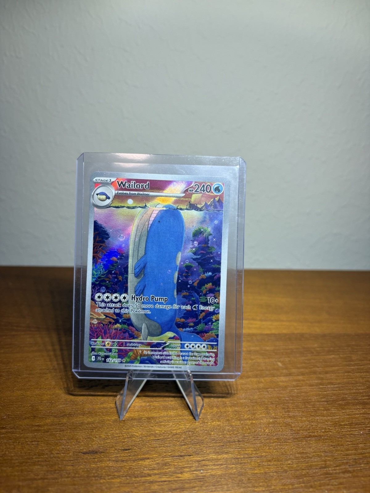 Wailord Illustration Rare SV09: Journey Together 162/159 Near Mint NM