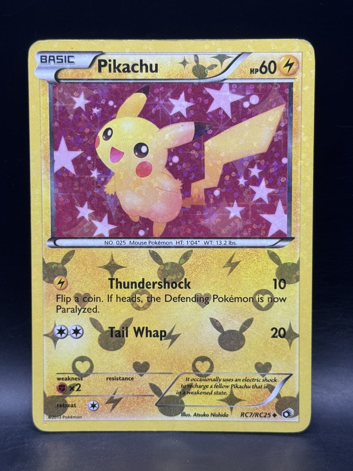Pikachu RC7/RC25 Legendary Treasures: Radiant Collection Holo