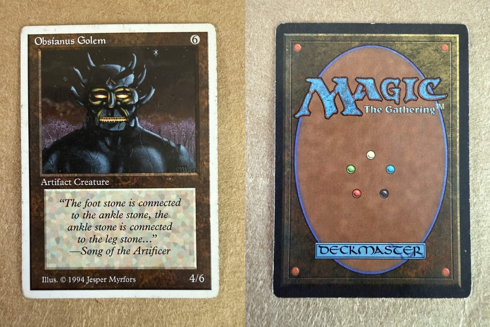 Magic: The Gathering – Summer Magic 1994 – Obsianus Golem – LP