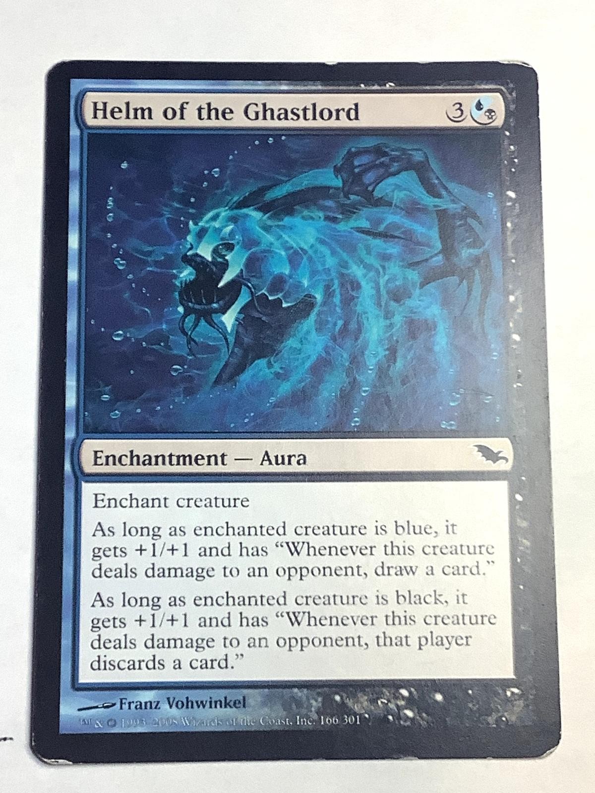 Helm of the Ghastlord 166 Common Shadowmoor Magic: The Gathering Lightly Played