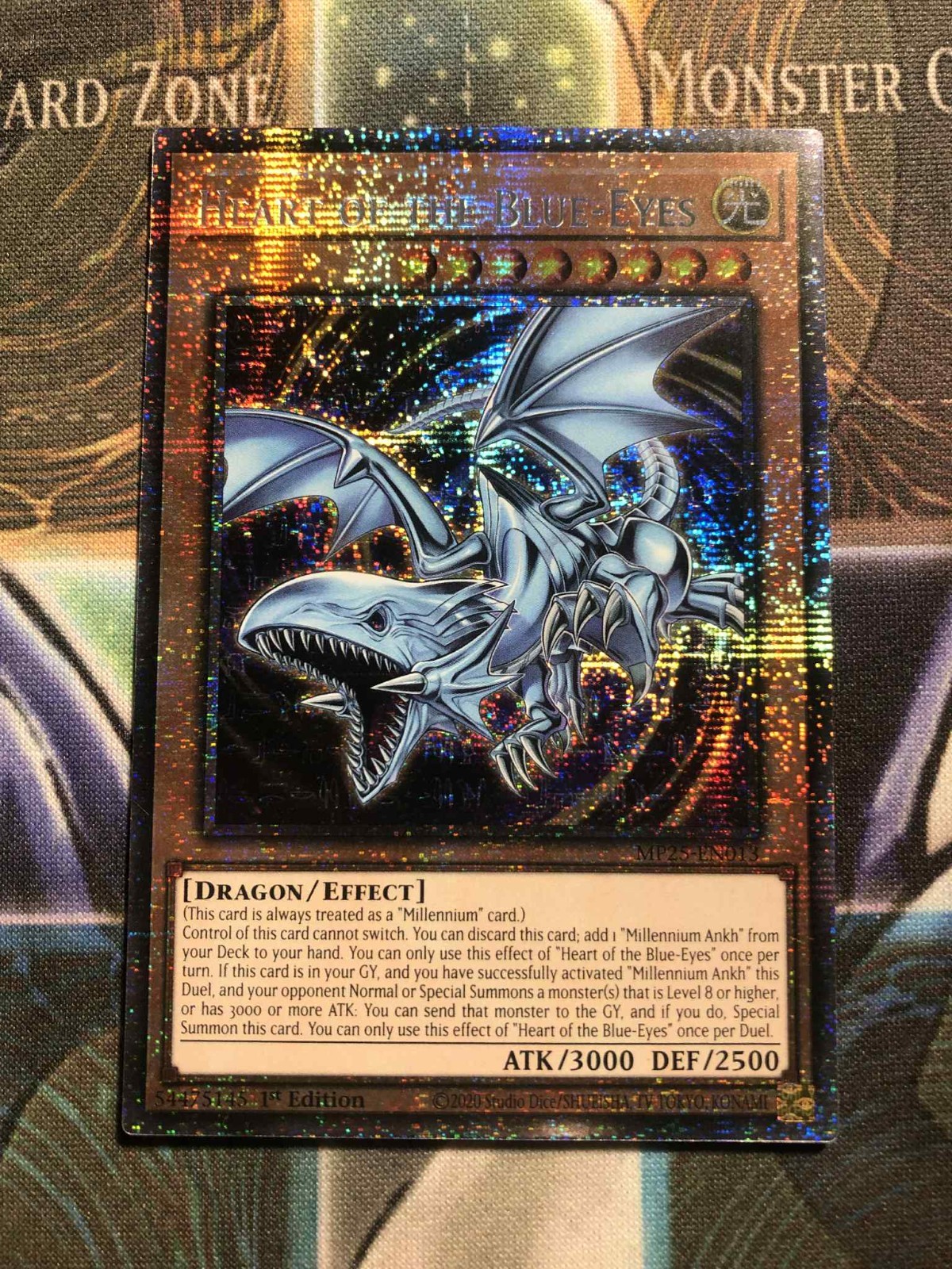 *** HEART OF THE BLUE-EYES *** 1ST EDITION STARLIGHT RARE MP25-EN013 YUGIOH!