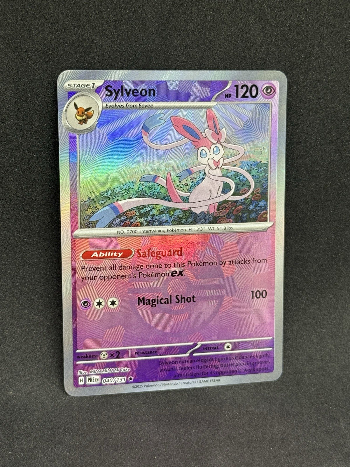 Pokémon TCG Sylveon Master Ball Pattern 040/131 Prismatic Evolutions Mint
