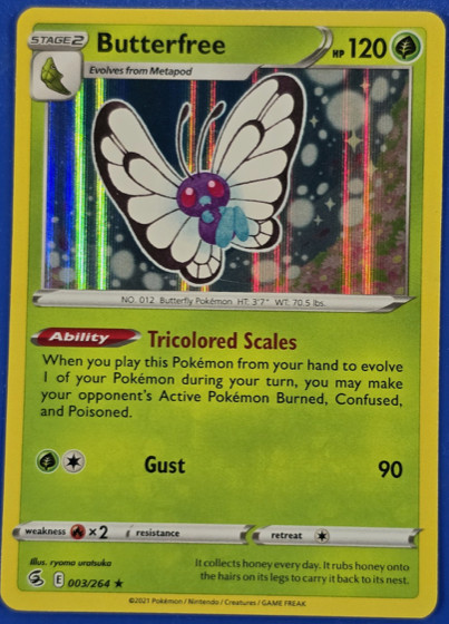 Pokemon – Butterfree 003/264 – HOLO Rare – Fusion Strike – NM/M