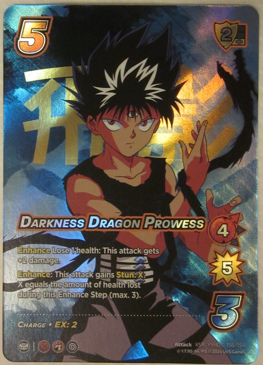 Universus UFS UVS Yu Yu Hakusho Darkness Dragon Prowess 156/154 XSR Foil Hiei NM