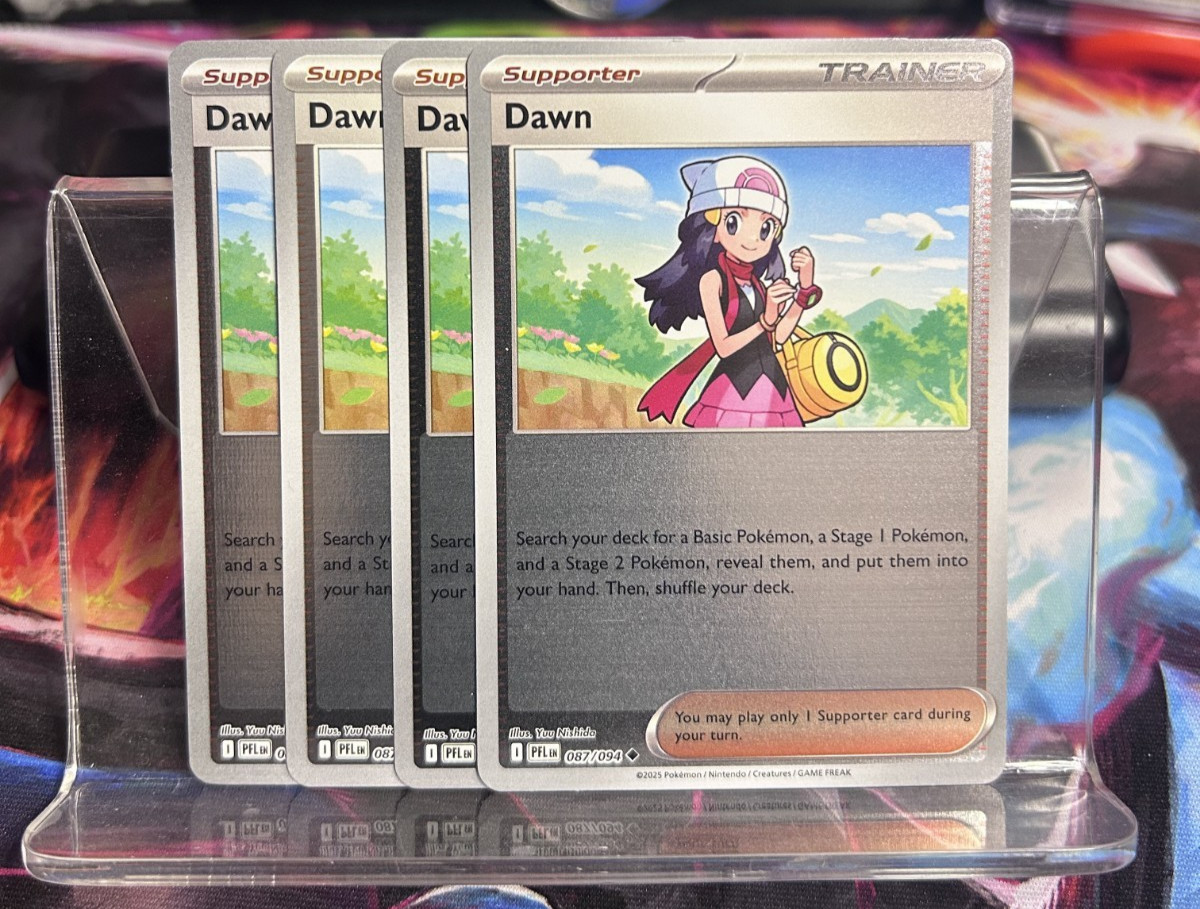 [4x Playset] Dawn 087/094 ME02: Phantasmal Flames POKEMON TCG REVERSE HOLO