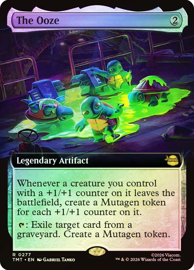 MTG FOIL The Ooze Extended Art – Teenage Mutant Ninja Turtles #277