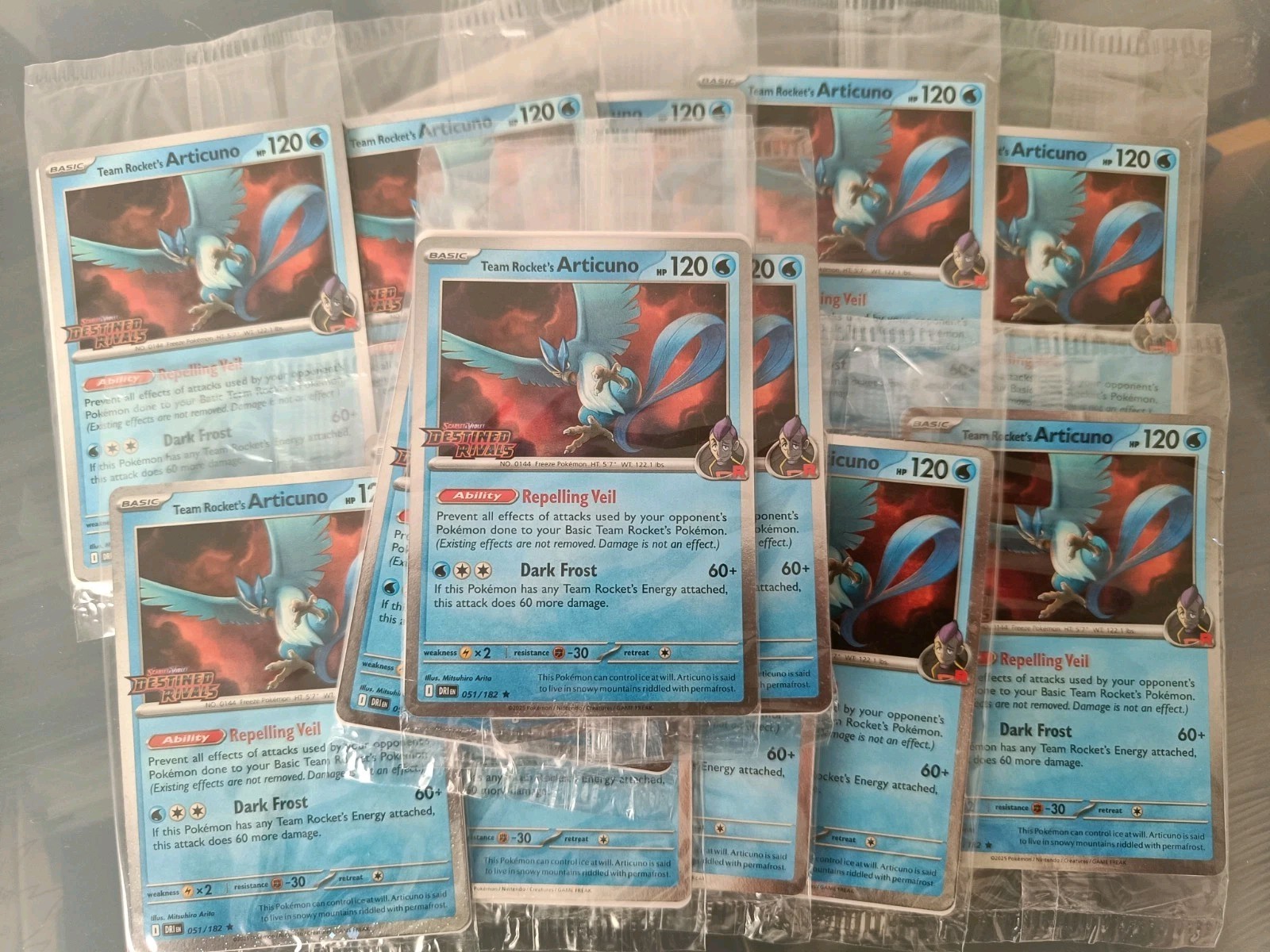 1x DAMAGED Sealed Stamped Articuno Destined Rivals 051/182 USA BestBuy exclusive