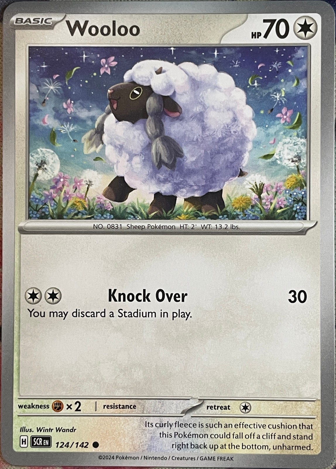 Wooloo – 124/142 – Stellar Crown Pokemon 2024