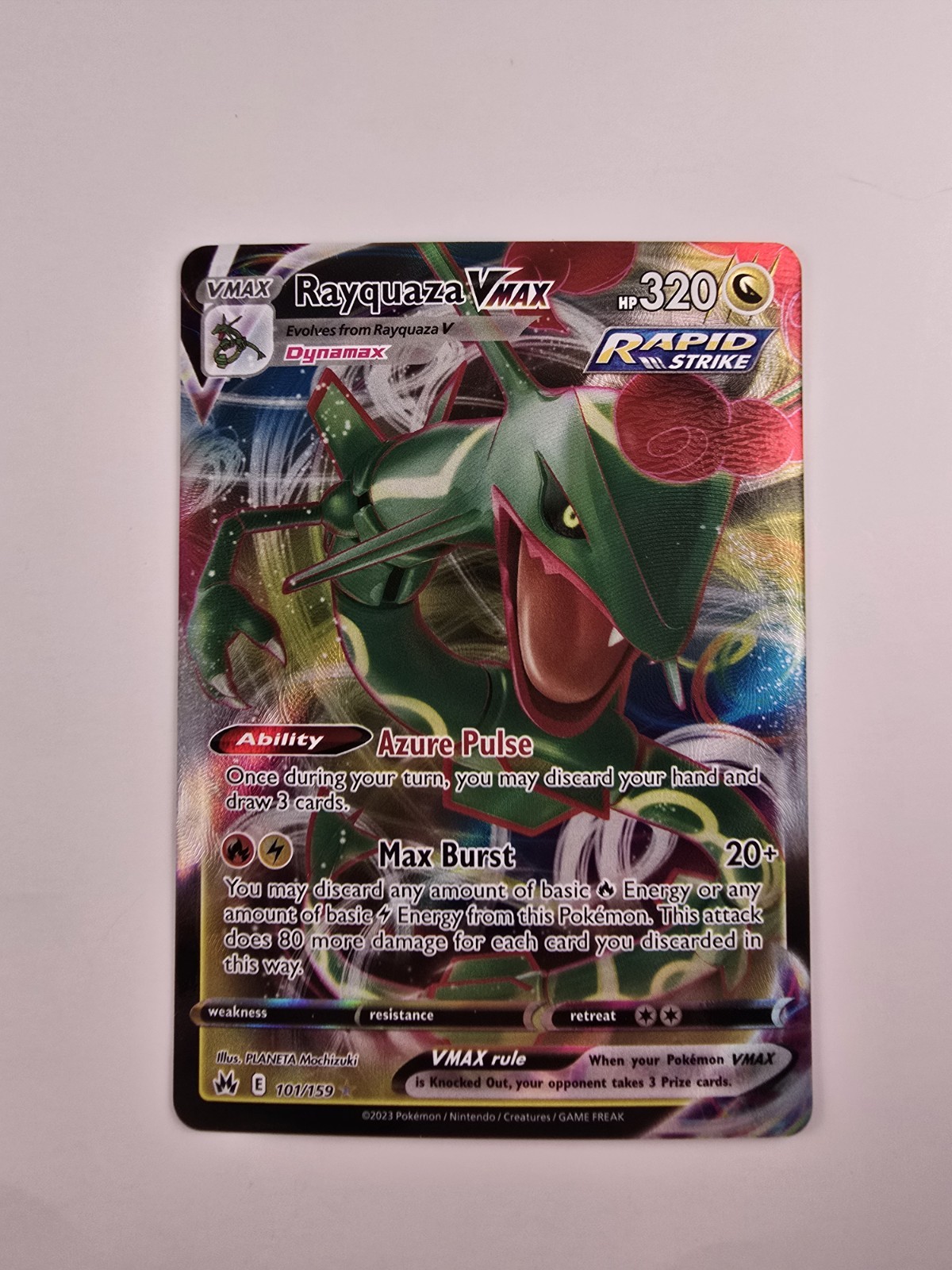 Rayquaza VMAX 101/159 SWSH: Crown Zenith Holo