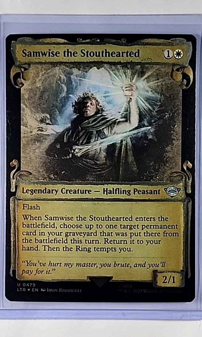 MTG Magic The Gathering Lord of the Rings Foil #479 Samwise the Stouthearted LP