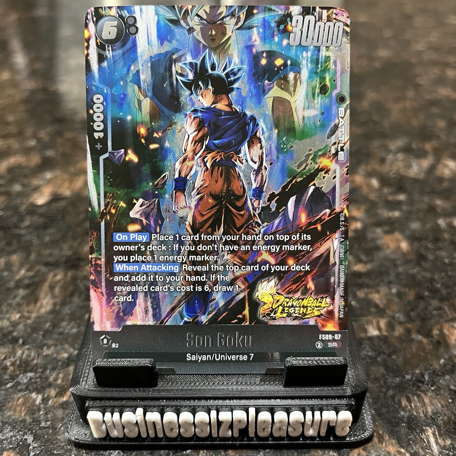 Son Goku FS09-07 Super Rare Legends Stamp Foil Dragon Ball Super Card Game | NM