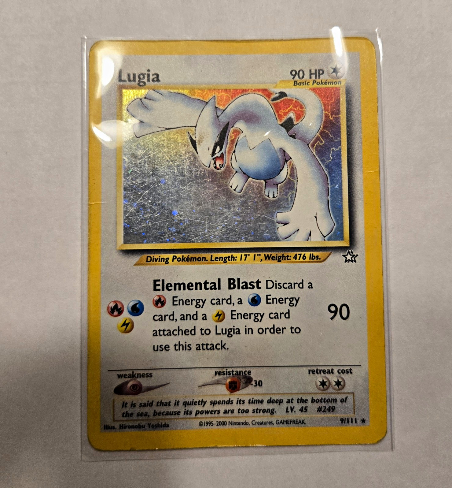 The Pokemon Company Lugia 9/111 Neo Genesis Holo Rare Unlimited EN 2000