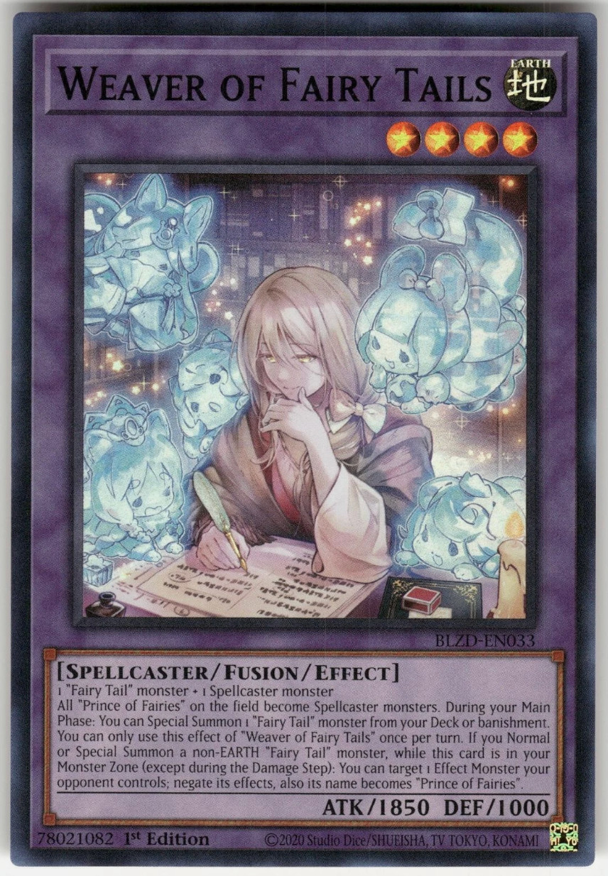 Weaver Of Fairy Tails – BLZD-EN033 – Super Rare – Blazing Dominion – NM/M
