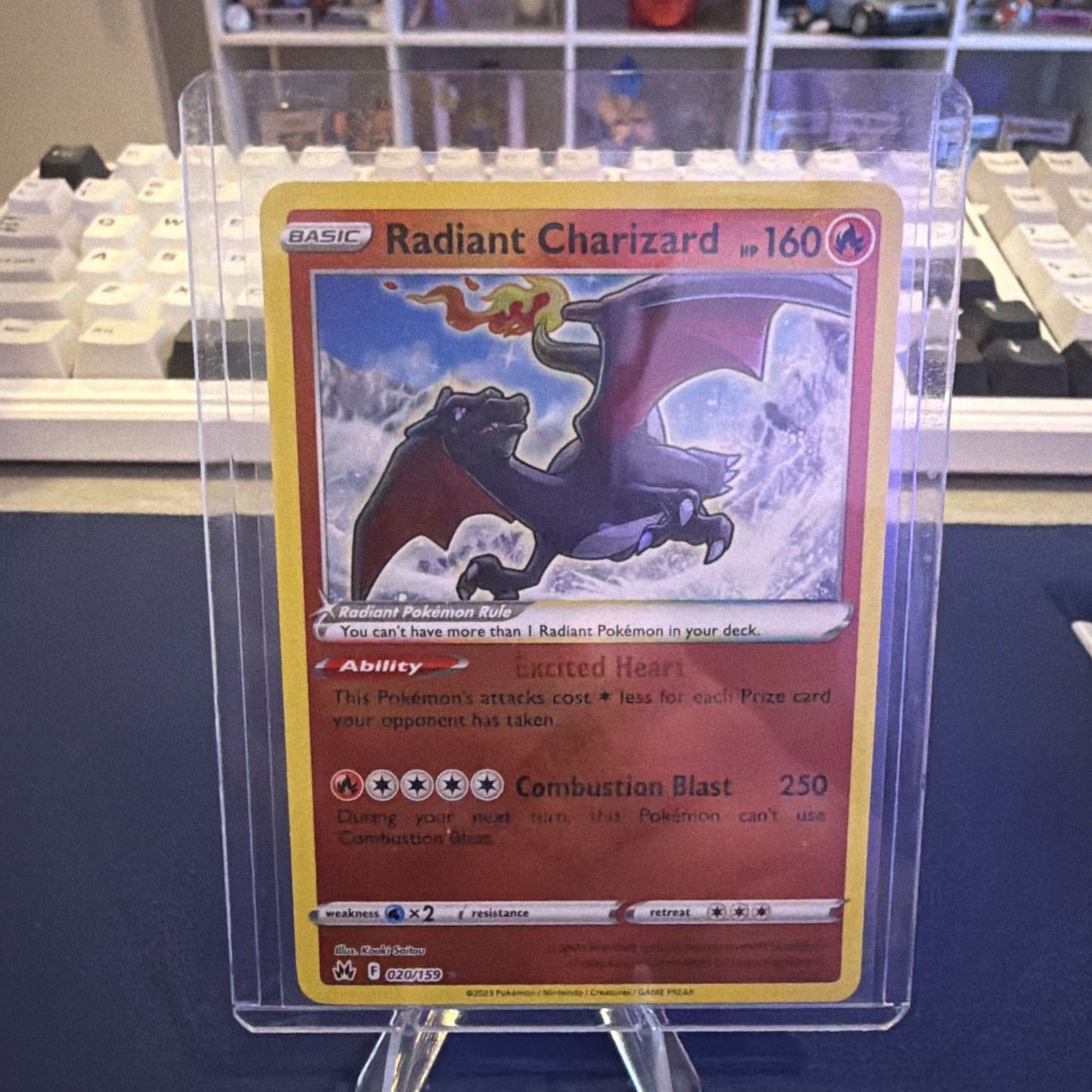 Radiant Charizard 020/159 Crown Zenith Radiant Rare Holo 160 HP EN