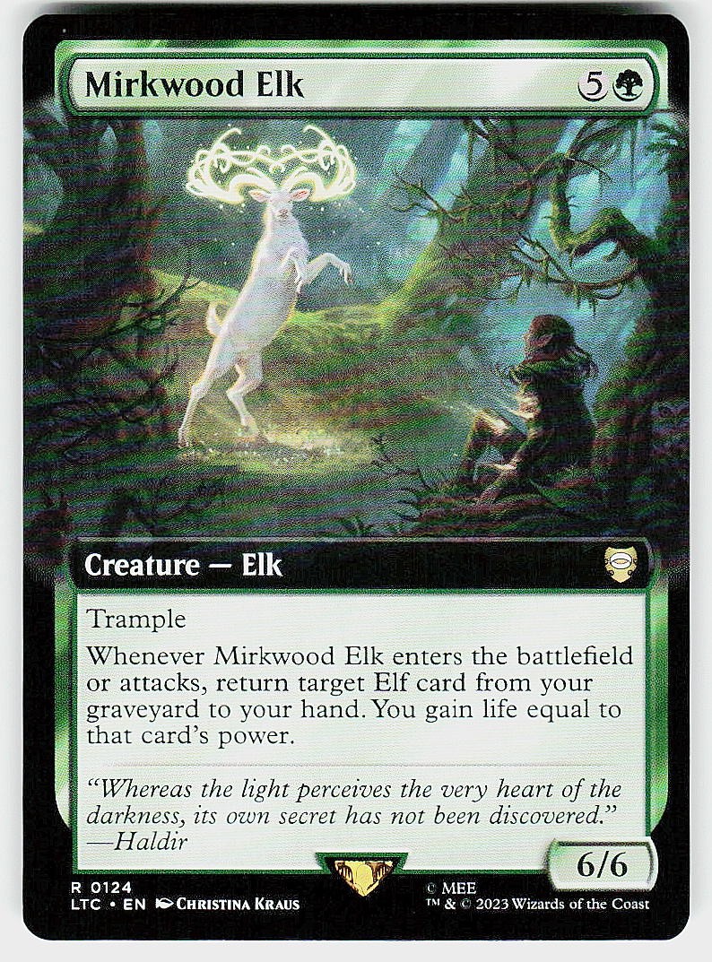 Mirkwood Elk (Extended Art) R Commander: The Lord of the Rings: 124 NM